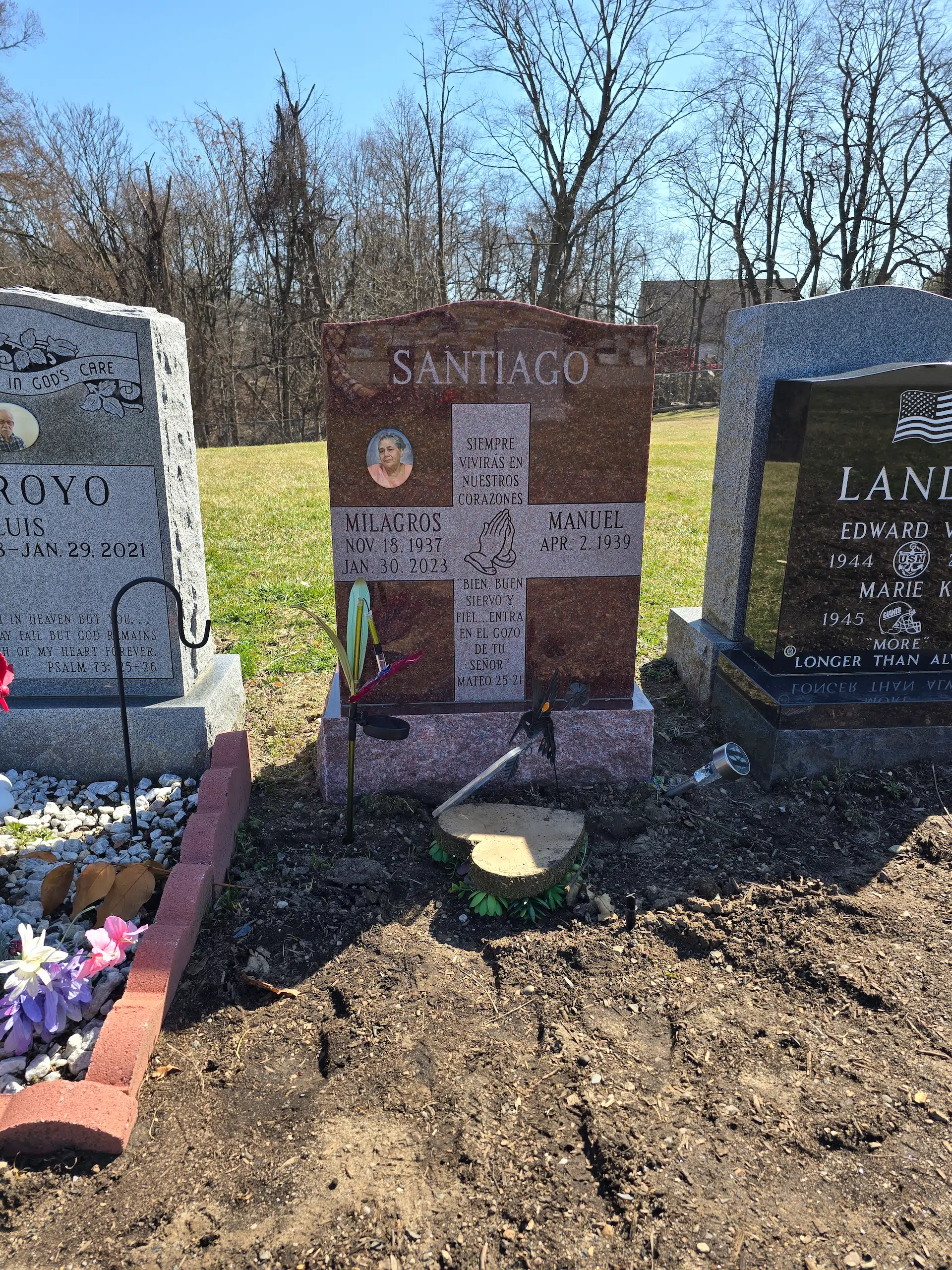 Granite Headstone hand-carved by NJ Memorial Headstones in NJ — image 3