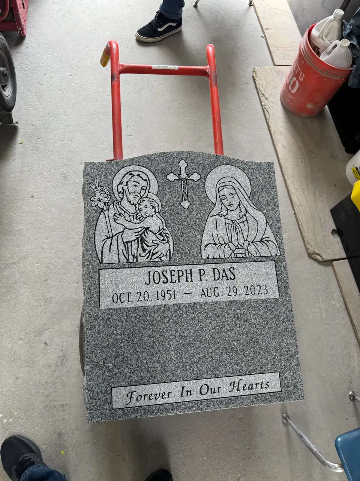 Granite Headstone hand-carved by NJ Memorial Headstones in NJ — image 8
