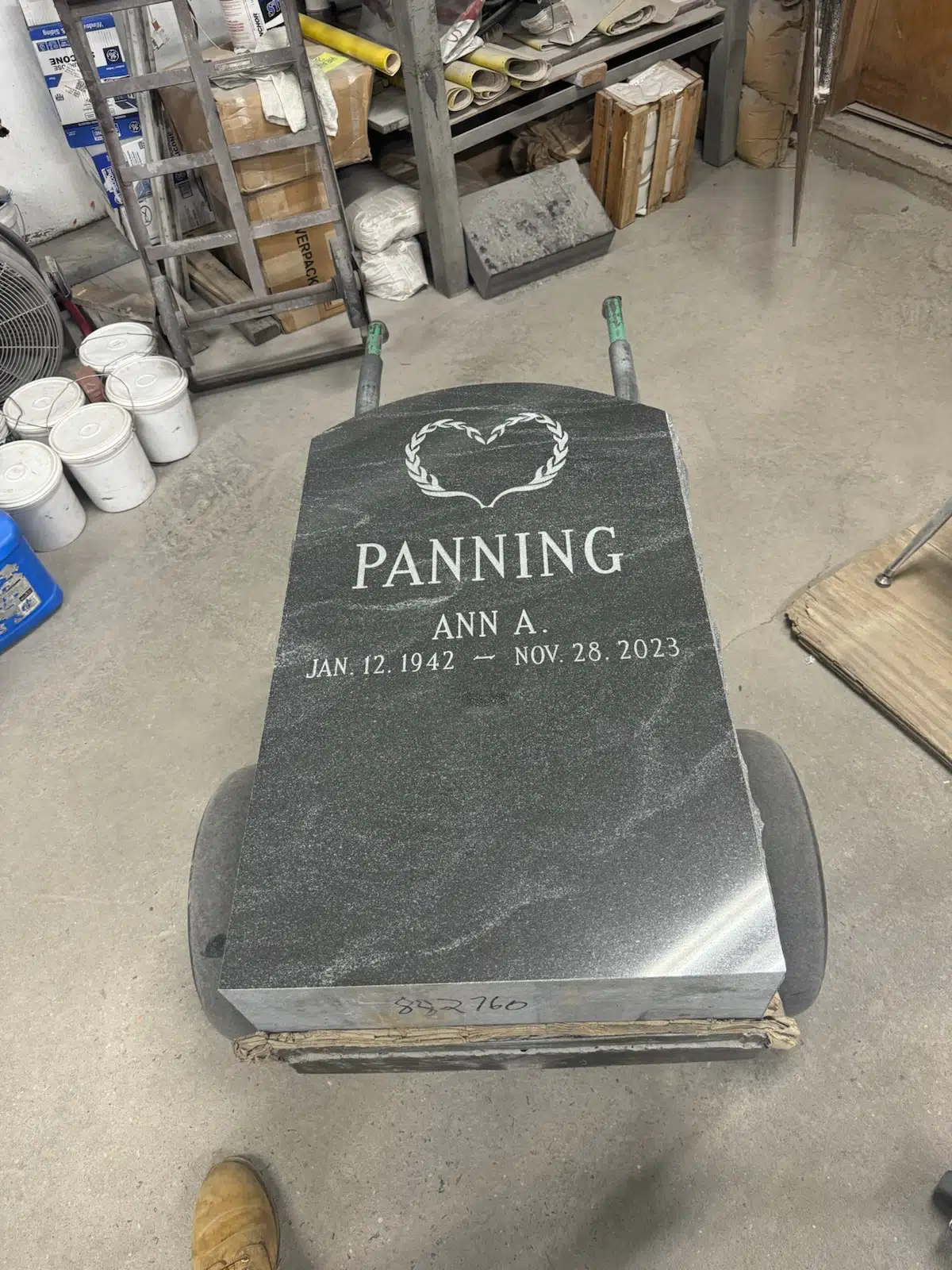 Granite Headstone hand-carved by NJ Memorial Headstones in NJ — image 9